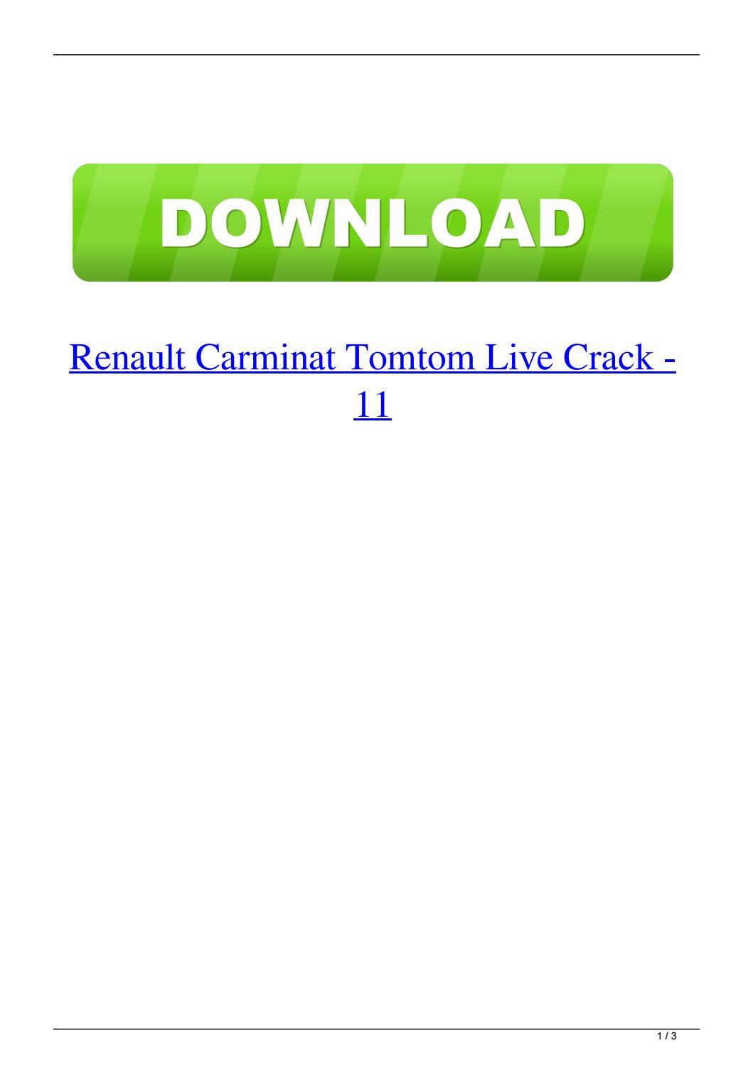 Carminat Tomtom Live Crack